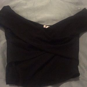 Black crop top
